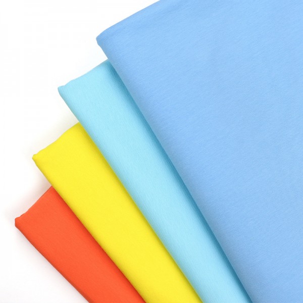 Wholesale solid cotton lycra jersey fabric in stock