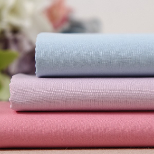 Wholesale solid cotton woven poplin fabric in stock