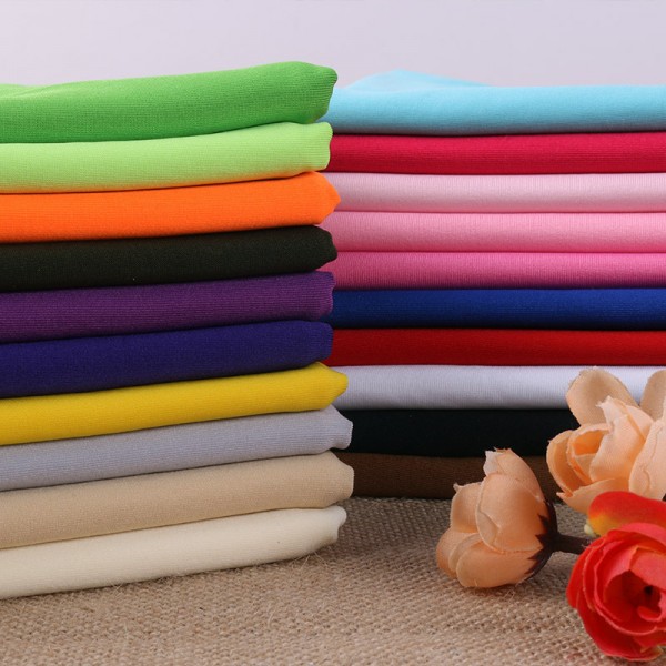 Solid double brushed polyester fabric