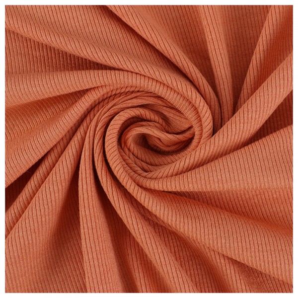 Solid 2*2 rayon rib knit fabric in stock