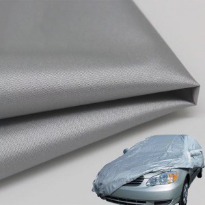 150D Polyester Silver coated oxford fabric car cover fabric